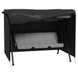 Outsunny 205 x 124 cm Three-Seater Swing Chair Protective Cover – Oxford Cloth Garden Cover, Black
