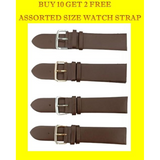 DK Genuine Dark Brown Leather Watch Strap – Assorted Sizes 20mm to 22mm