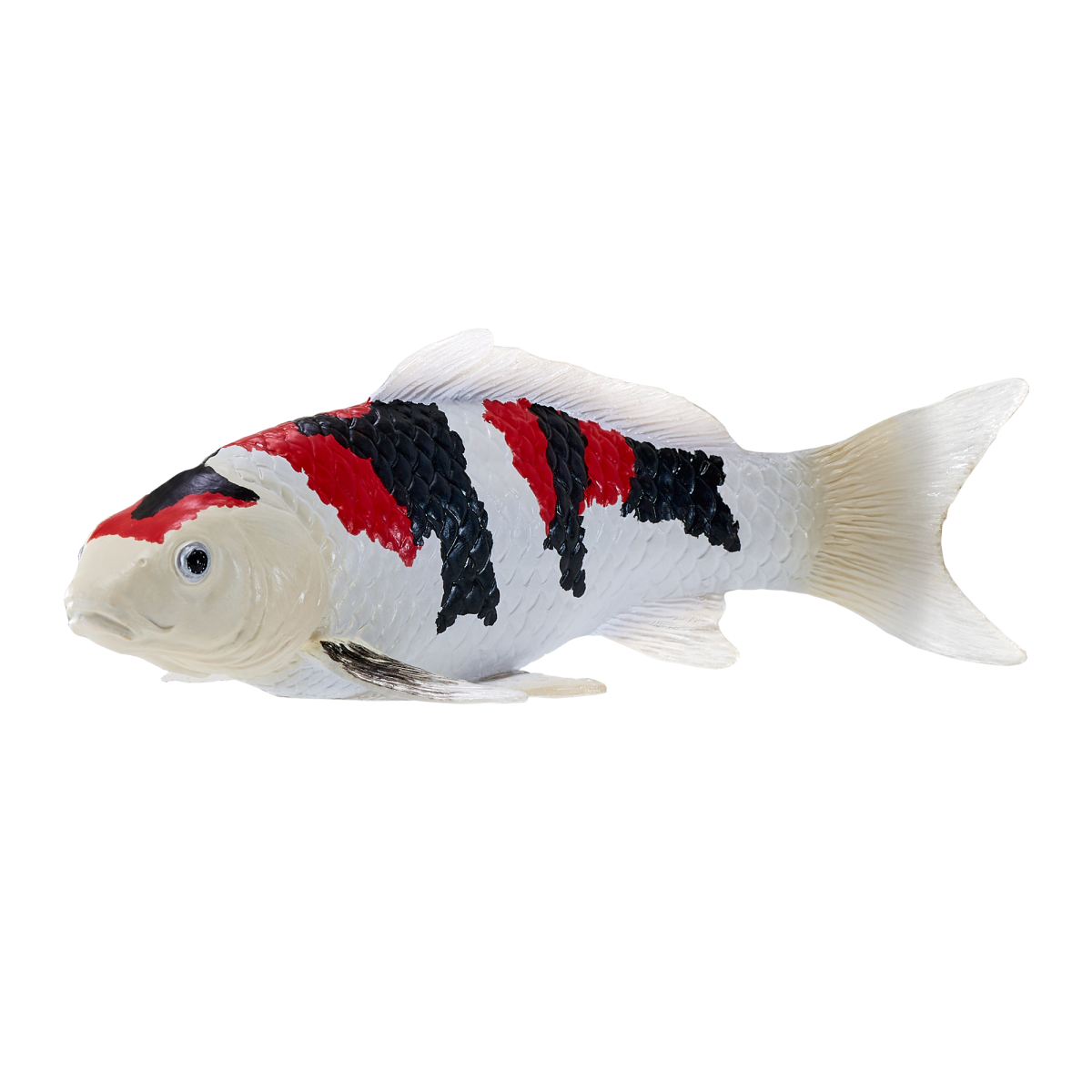 Mojo Showa Sanshoku Koi Carp Figurine – Hand-Painted Realistic Fish Model
