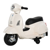 Vespa Licensed Kids Ride-On Motorcycle with Headlight and Horn – 6V Battery Toy, Ages 18-36 Months