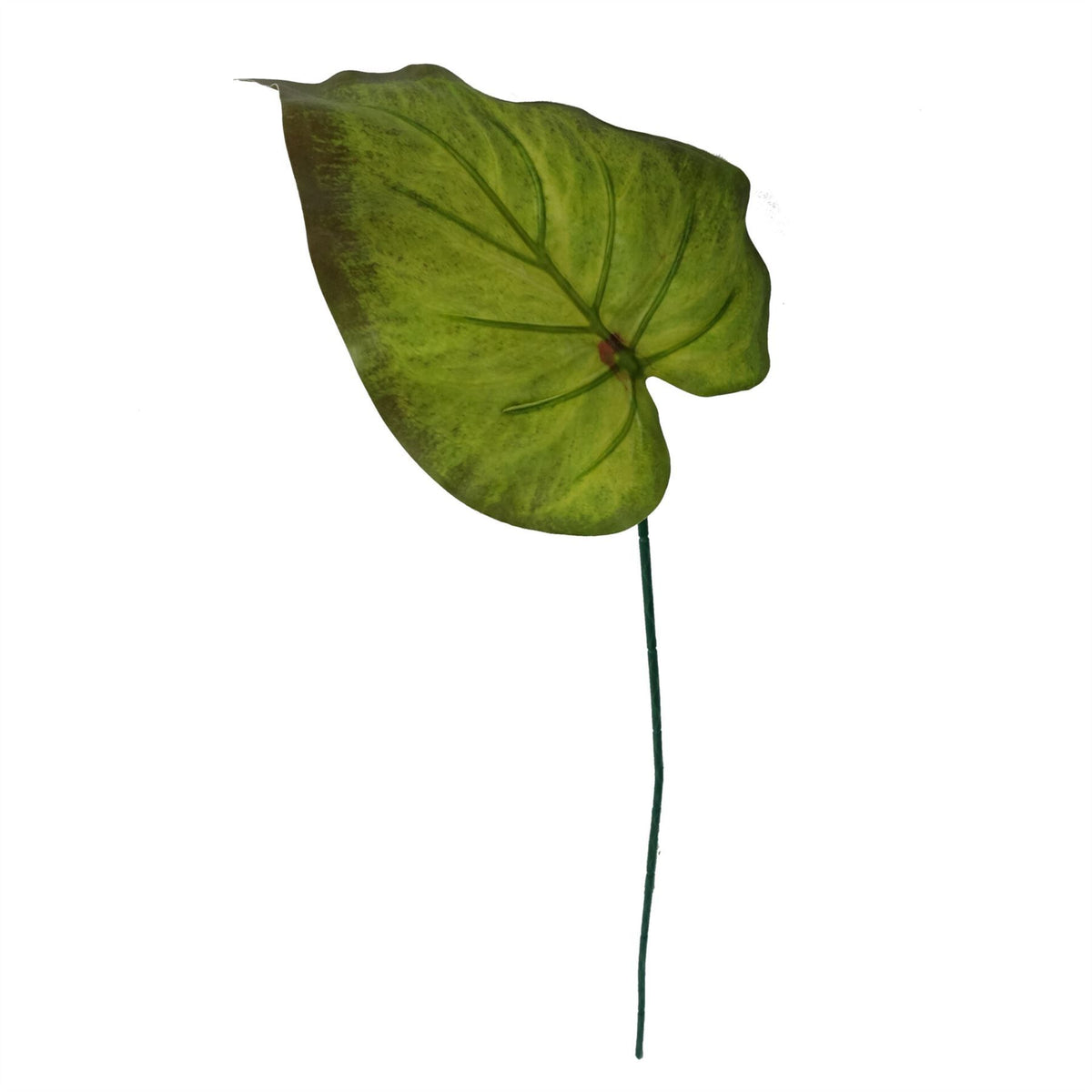 Leaf Artificial Green Plastic Leaf Stem with Wired Stem – 50cm Realistic Foliage Decor