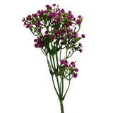 Leaf 55cm Artificial Gypsophila Stem with Plastic Leaves and Wired Stem – Pink