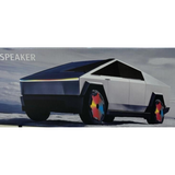 WSTER 15W Bluetooth Tesla Model Speaker with TF/USB/FM – HiFi Stereo, RGB Lights & Wireless Charger