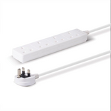 Power Plus 4 Way 10 Metre Extension Lead with 13 Amp 240V AC Rating – Long-Reach Mains Power