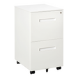 White mobile hanging file cabinet