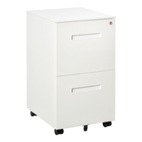 White mobile hanging file cabinet