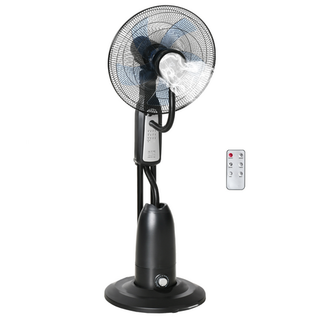 HOMCOM mist pedestal fan with timer