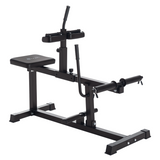 SPORTNOW Seated Adjustable Leg Extension Machine, Plate Loaded with Dual Olympic Posts – Black