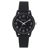 Ravel Men's Sports Watch – Black Dial, 37mm Satin Black Case, Silicone Strap