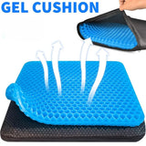 Honeycomb Breathable Gel Seat Cushion Cooling Double Thick Egg Sitting Pad