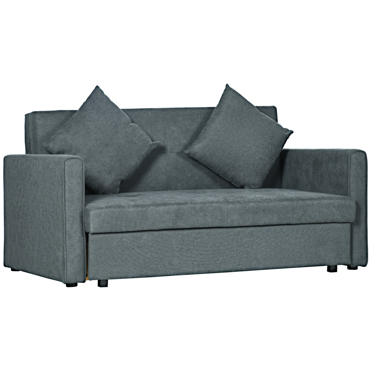 HOMCOM 2 seater sofa bed with storage