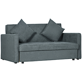 HOMCOM 2 seater sofa bed with storage