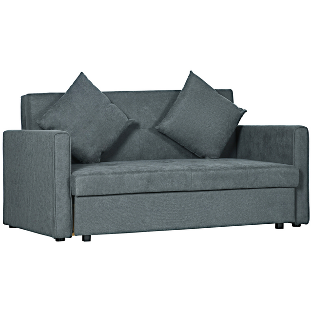 HOMCOM 2 seater sofa bed with storage