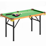 SPORTNOW 4ft Folding Pool Table with 2 Cues, 16 Balls, Triangle & Chalk – Mini Billiards Table for Kids & Adults