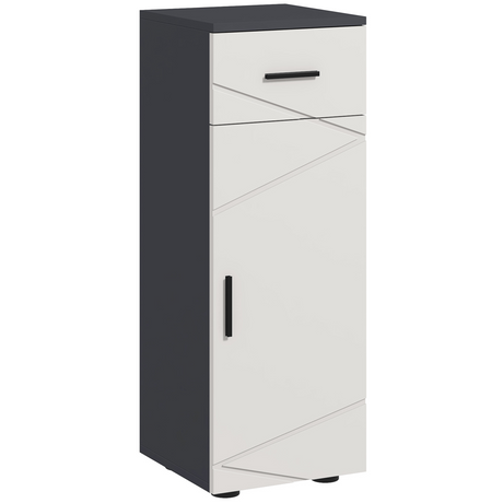 kleankin slim grey bathroom cabinet
