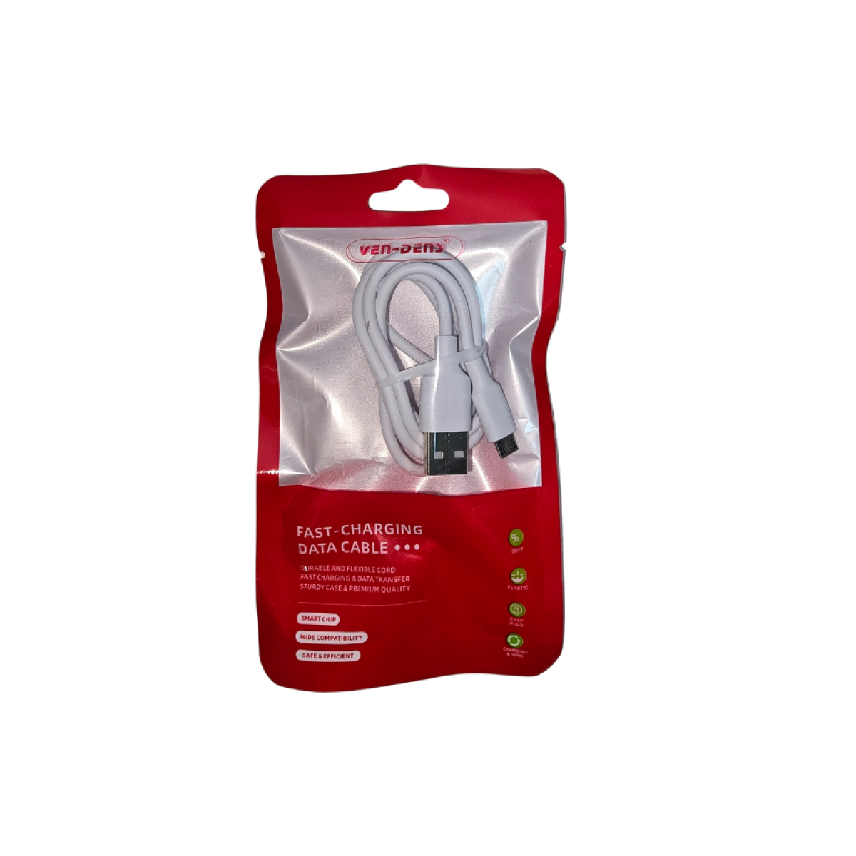 Ven Dens Micro USB to USB-A Charging Cables, Box of 50 – Durable Flexible Cords for Fast Charging & Data Transfer