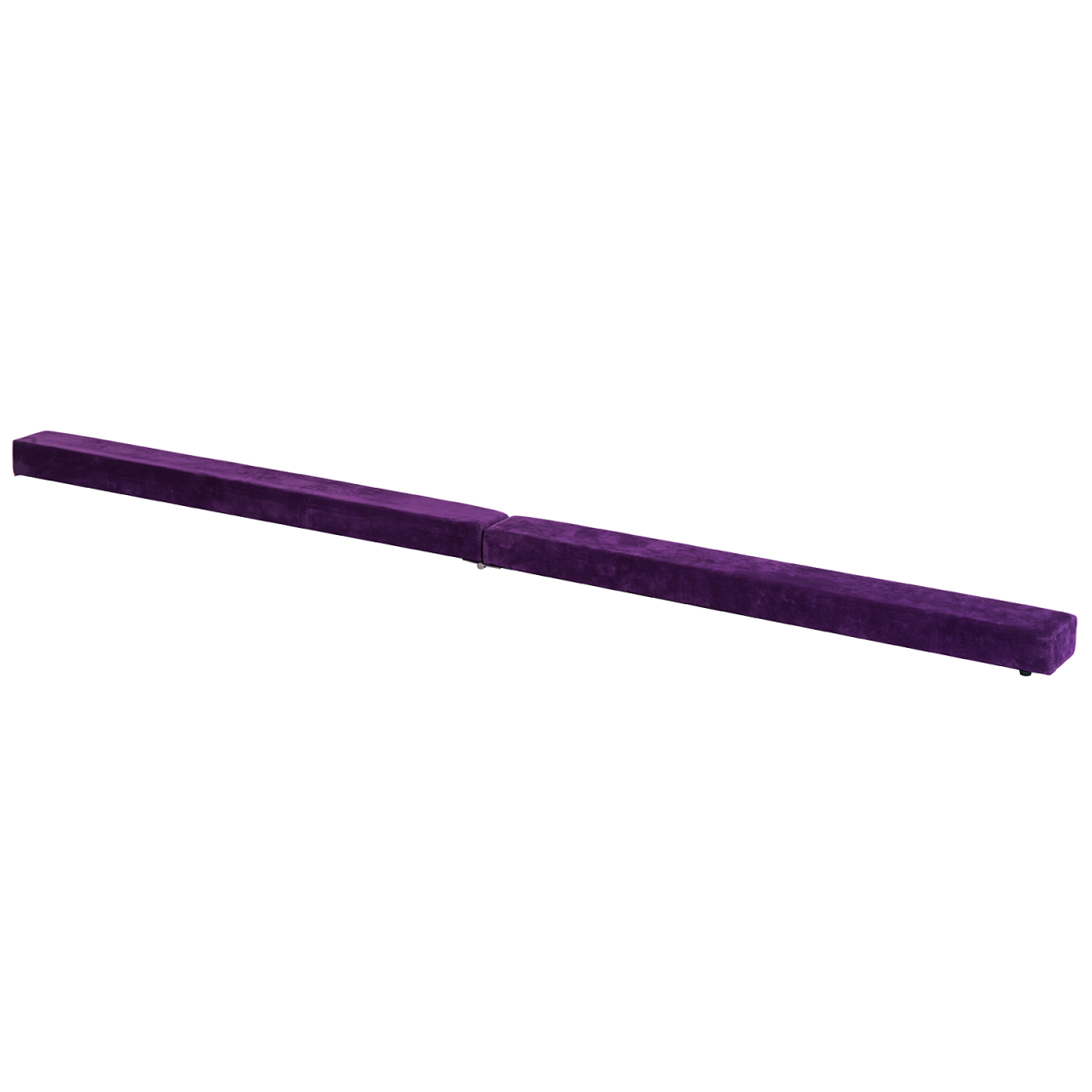 HOMCOM 2.1m Folding Balance Beam with Suede Cover – Gymnastics Skill Trainer for Kids & Teens, Purple