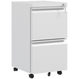 Vinsetto white 2 drawer lockable file cabinet