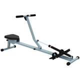 HOMCOM Rowing Machine with 12 Resistance Levels, LCD Monitor & Padded Seat – Home Gym Cardio Rower