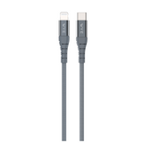 WYEFLOW 8-Pin Fast Charging & Data Cable with Knit Braid Wire and Aluminium Plug – 1m, Grey
