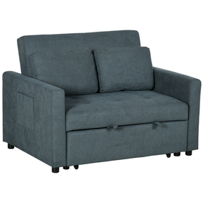 HOMCOM grey click-clack sofa bed