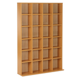 Beech CD DVD shelving unit