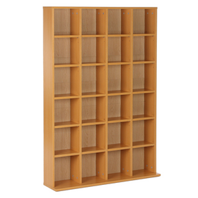 Beech CD DVD shelving unit