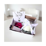 Aye Do Gifts Small Best Cat Mum Gift Hamper with Silver Heart Necklace, Chocolates and Candle