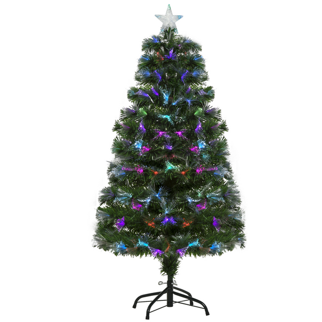 4ft multicoloured fibre optic Christmas tree