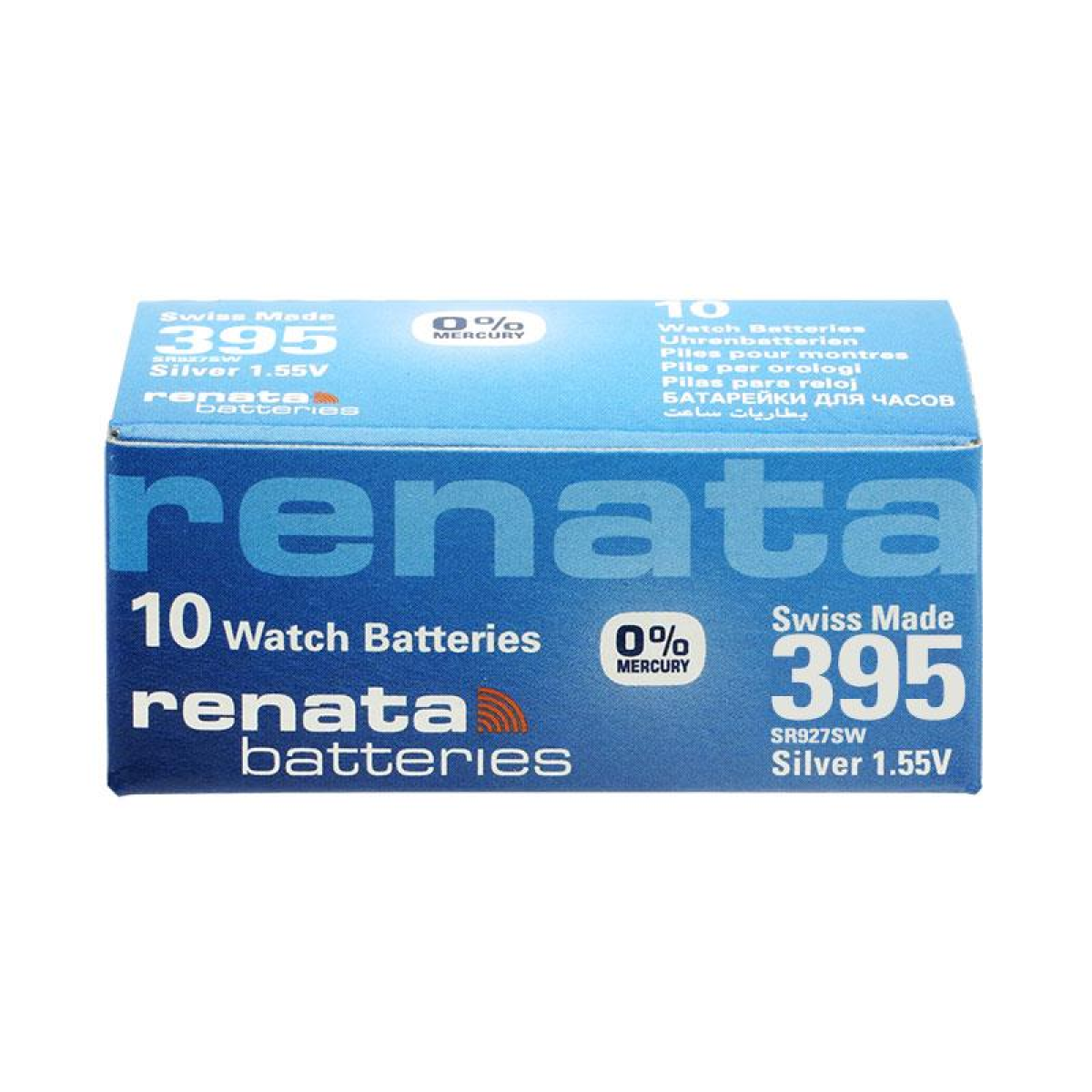 Renata SP 395 Watch Batteries – Higher Silver Content Cells, Pack of 10