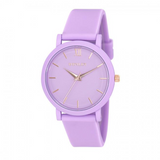 Henley Ladies Coloured Case Silicone Sports Watch, Lilac – H06178.7