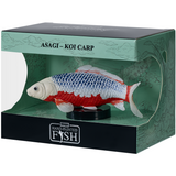 Mojo Asagi Koi Fish Figurine, Hand-Painted Realistic Model