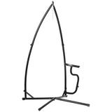 Outsunny Heavy Duty Metal C-Frame Hammock Chair Stand with Side Table – Indoor & Outdoor, Stand Only