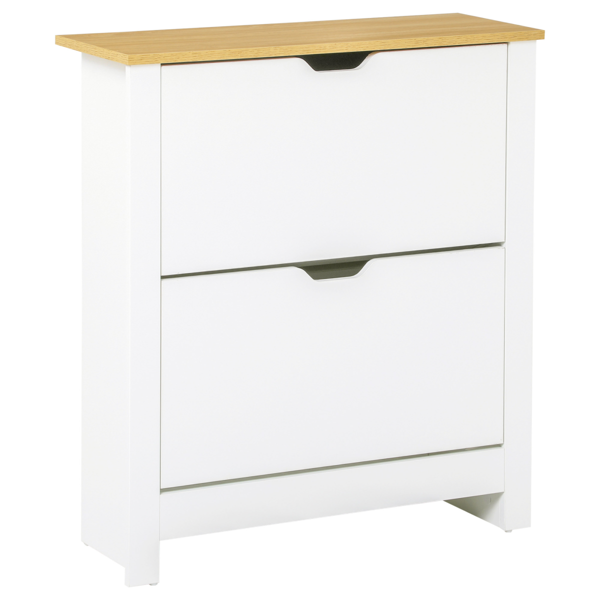 White 12-pair shoe cabinet