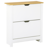 White 12-pair shoe cabinet