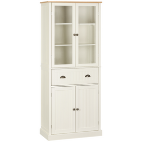Cream 5-tier kitchen pantry