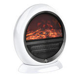 HOMCOM Freestanding Electric Fireplace, 1500W with Rotatable Head, Flame Effect & Overheat Protection
