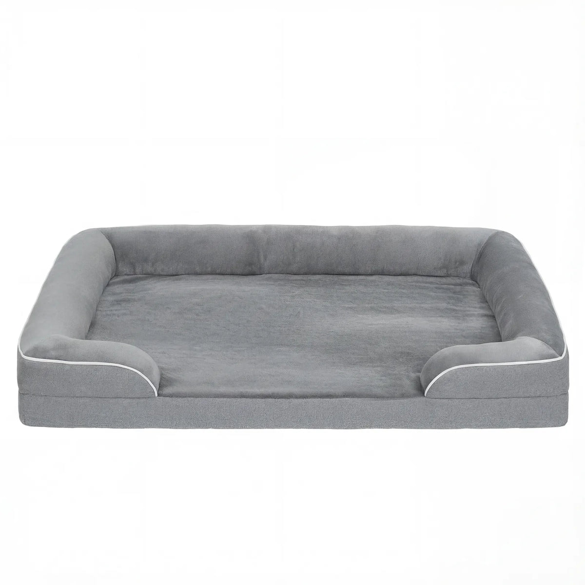PawHut Orthopaedic Dog Sofa Bed with Cooling Gel Memory Foam & Washable Cover – Grey, Large