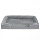PawHut Orthopaedic Dog Sofa Bed with Cooling Gel Memory Foam & Washable Cover – Grey, Large