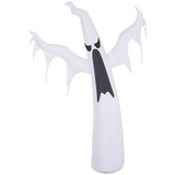 HOMCOM 6ft (1.8m) Inflatable Halloween Floating Ghost with 3 LED Lights – Outdoor Party Decoration