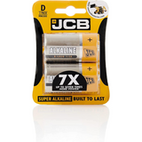 JCB Super Alkaline D Size LR22 Batteries – Pack of 2, Long-Lasting Power for Medium & High Drain Devices