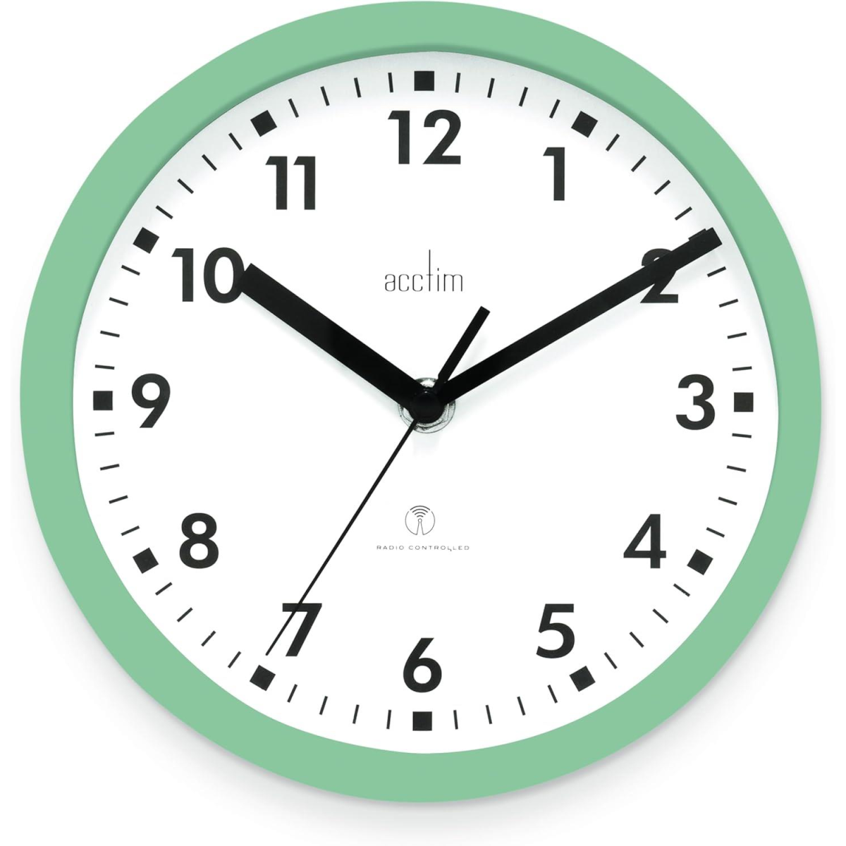 Acctim Nardo 20cm Radio Controlled Green Wall Clock