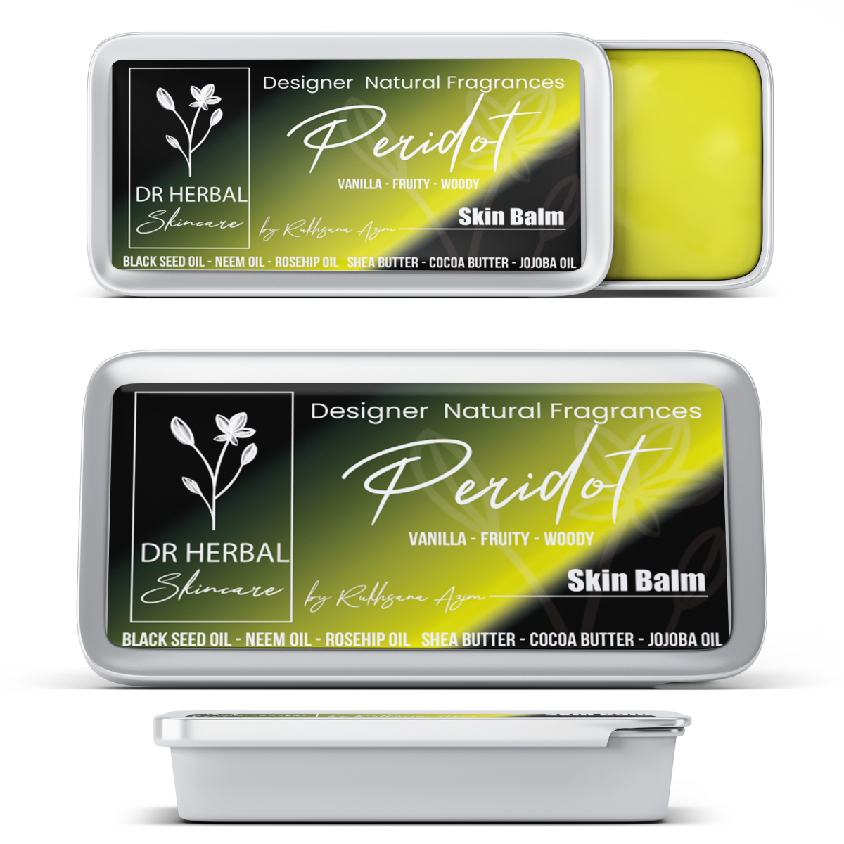 Dr Herbal Solid Fragrance Balm  Peridot  20g – Fruity, Spicy Solid Fragrance for Men