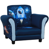 HOMCOM Child Armchair Kids Mini Sofa Chair with Armrests and Padded Seat for Ages 3-6 – Blue