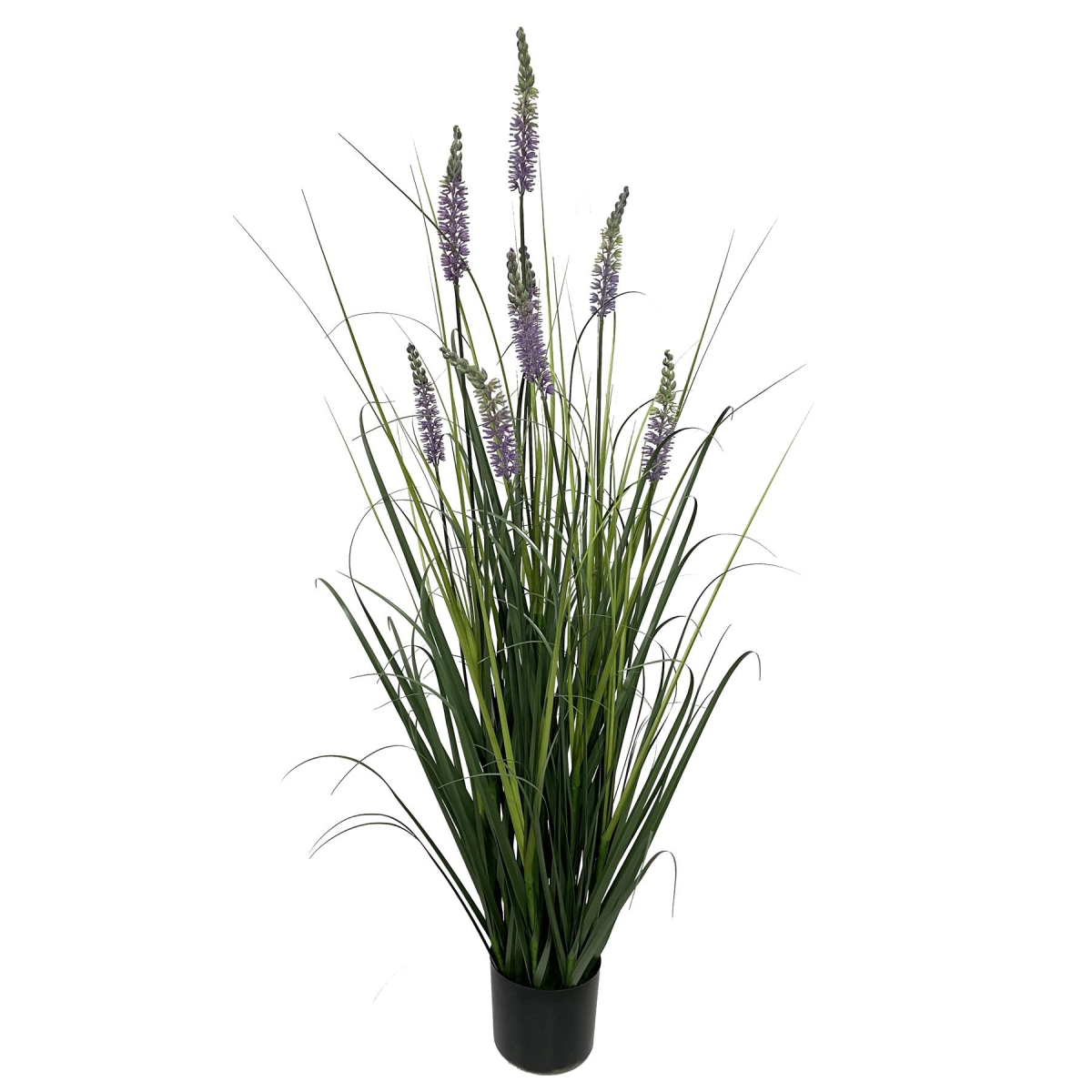 Leaf 125cm Artificial Lavender Grass Plant in Weighted Pot – Realistic Faux Greenery