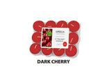Opella Dark Cherry Scented Tealights – Fragranced Candle Set, 12 Pack