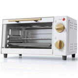 HOMCOM 9L Mini Oven with Adjustable Temperature & 60 Minute Timer – Countertop Toaster Oven Grill, White
