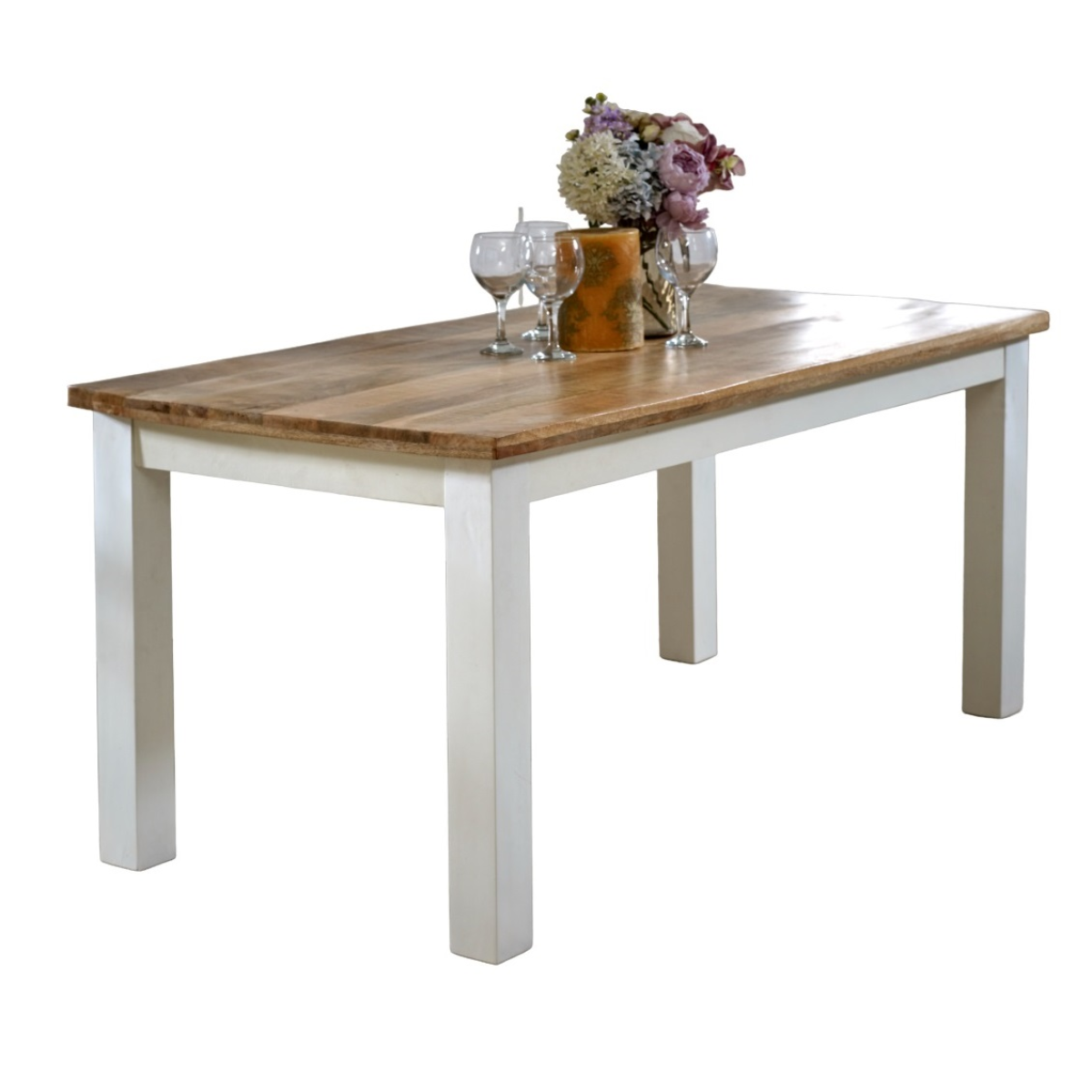 Alfie 170cm mango wood dining table