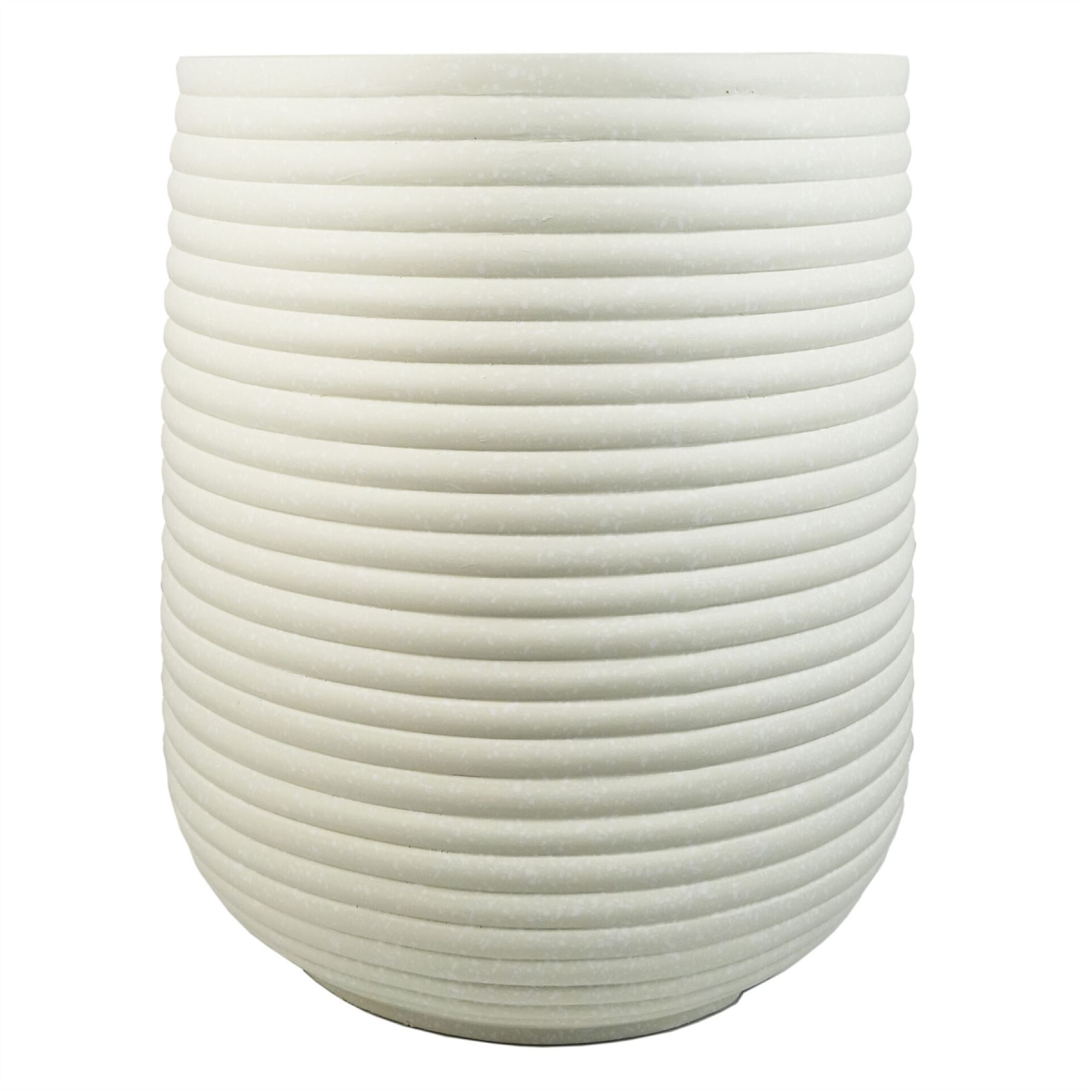 46cm x 40cm Mikos Extra Large Ridged Composite Planter – Stone Colour