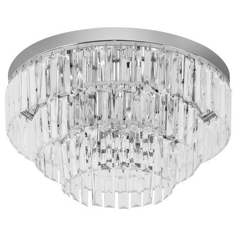 HOMCOM round crystal 7-light ceiling chandelier